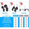 Black Cable Clips Nail in Cable Clip 100 Pcs 8mm Flat Black Ethernet Cable Wall Clips Cable Tacks Coax Clips Speaker Wire Clips Cable Nails for Cords Cat5/Cat5e/Cat6/Cat7 RJ45 Cord Clips view 3