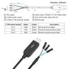 DTECH 6ft USB to TTL Serial Cable 3.3V 3 Pin TX RX Signal UART Adapter Genuine FTDI FT232RL Chip Debug Cord Compatible with Windows 11 10 8 7 Linux MAC OS 3Pin 3v3 2.54mm Dupont Female Header view 3