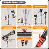 Fotopro 73" 3-in-1 Carbon Fiber Monopod with Pedal, Carbon Fiber Travel Monopod with Feet Max Load 22lbs for DSLR Camera Stabilizer Videography Kit, X-Airfly Mono Orange view 4