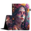 Case for All-New Amazon Kindle Fire HD 10 and Fire HD 10 Plus Tablet (13th/11th Generation, 2023/2021 Release)Auto Sleep/Wake Multi-Angle Viewing Slim Folio Stand CoverBeautiful Sugar Skull Girl view 1