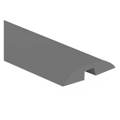 Generic Cable Trunking Raceway Gray, Hide Extension Cords, Cable Channel for Wall, Flexible PVC Cord Covers for Wires on Floor Indoor Floors/Outdoor Floors(1-Trapezoid), OADBYAYFF-GRAY-1-TRAPEZOID