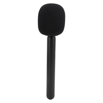 NOENNULL Mic Handheld Adapter with Windshield Foam Lightweight Interview Microphone Handle for Rode GO II