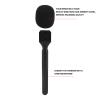 NOENNULL Mic Handheld Adapter with Windshield Foam Lightweight Interview Microphone Handle for Rode GO II view 3