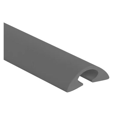 DirectNine Basics Cable Trunking Raceway Gray, Hide Extension Cords, Cable Channel for Wall, Flexible PVC Cord Covers for Wires on Floor Indoor Floors/Outdoor Floors(2-Half Round), OADBYAYFF-GRAY-2-HALFROUND