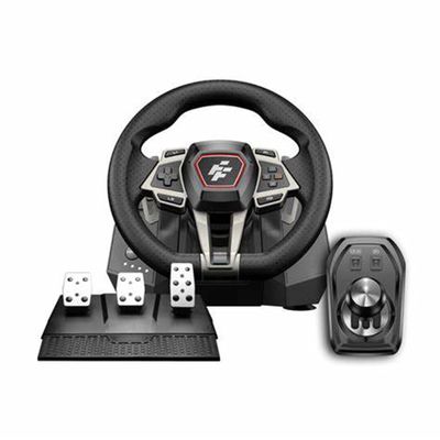 Flashfire F107 IMOLA Racing FORCE FEEDBACK Wheel,Pedals, Shifter, Hall-Effect Sensor, Vibration Feedback Function, Adjustable Rotation 270 and 900, Red/Black for PS4, XBOX X/S and One, Switch, PC
