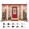 10x6.5ft Christmas Backdrop Xmas Christmas Tree Green Pine Leaves Photography Background Merry Christmas Party Decorations Kids Adults Portraits Family Decor Photo Studio Props view 2