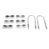 Antenna Pipe Clamp Double Jaw Blocks U Bolts Kit, Stronger Grip, High Strength Bracket, Mast Mount for TV Flag Post, Iron, 1 Set (Type 2) view 4