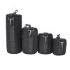 Holigie Camera Lens Case, Camera Lens Bag 4PCS Portable Thick Neoprene Flexible Soft Plush, Lens Case for All Major Brands Dslr Camera Lens(S M L XL) view 1