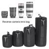 Holigie Camera Lens Case, Camera Lens Bag 4PCS Portable Thick Neoprene Flexible Soft Plush, Lens Case for All Major Brands Dslr Camera Lens(S M L XL) view 3