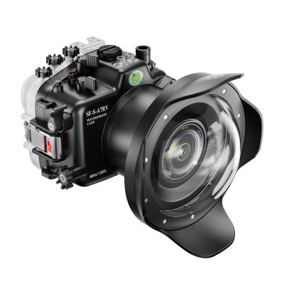 Sea frogs Camera Housing Compatible with Sony A7R5 with 16-35mm, 24-70mm Wide Angle Lens,Waterproof IPX8 Rated, 40m/130ft Depth Protection Underwater Camera Case, Ideal for Diving, Surfing, Rowing