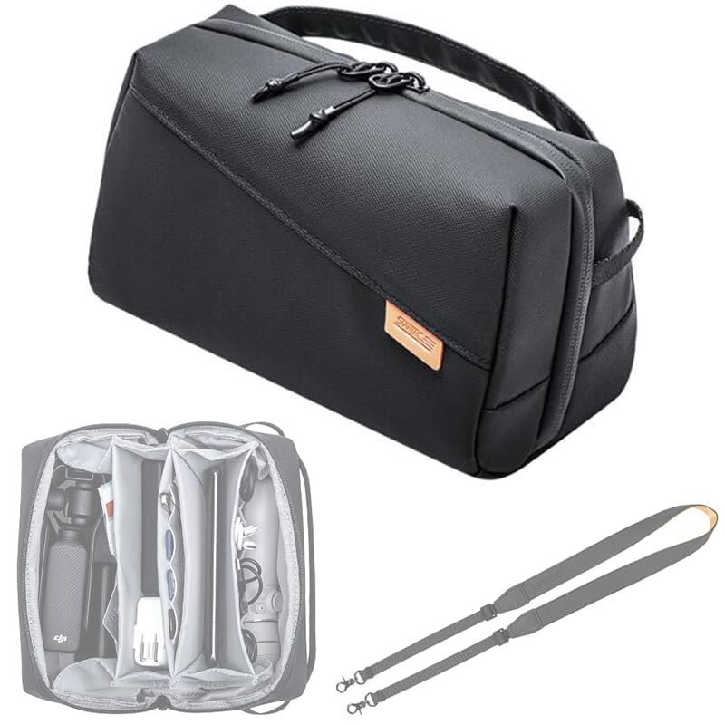 Coyktonty Carrying bag/Waterproof Portable Storge Shoulder Bag Travel Case For DJI POCKET 3 2 1/Insta360 X5/X4/ONE X3/GO 3S/GO 3/Insta360 Ace Pro 2/Ace Pro/Ace/Gopro Hero 13 12 11 10 9 8 7 6 5 4 3
