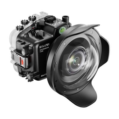 Sea frogs Camera Housing Compatible with Sony A7R5 with 16-35mm, 28-70mm Wide Angle Lens,Waterproof IPX8 Rated, 40m/130ft Depth Protection Underwater Camera Case, Ideal for Diving, Surfing, Rowing