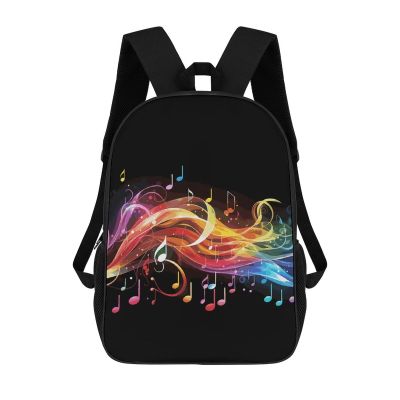 GFLFMXZW Rainbow Musical Note Melody Laptop Backpack for Women Lightweight Computer Bag 17 Inch Casual Bag Travel Backpacks for Man