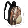 GFLFMXZW Adorable Horse Laptop Backpack for Women Lightweight Computer Bag 17 Inch Casual Bag Travel Backpacks for Man view 2