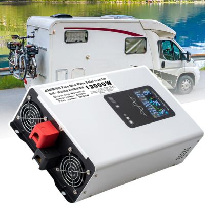 10000w/12000w Pure Sine Wave Inverter-12v/24v/48v/60v/72v/96v Car Converter Power Inverter W/Lcd Display -for Motorhomes,Truck,Boat,Camping,Household,Van,12000w96Vto220V