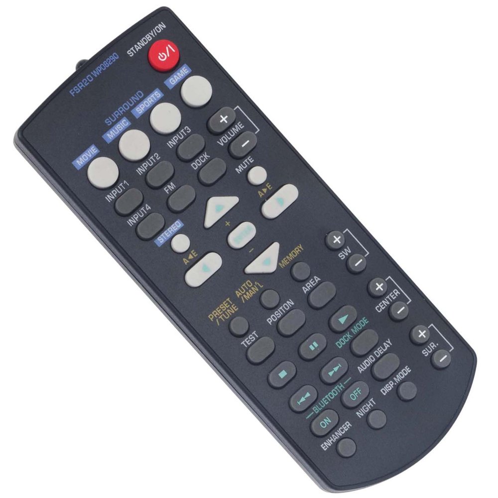 Allimity FSR20 WP08290 Replacement Remote Control Compatible with Yamaha Sound Bar YAS-81 YAS-71 YAS-81CU YAS-71CU YAS-81SPX YAS-71SPX YAS81 YAS71 YAS81CU YAS71CU YAS81SPX YAS71SPX