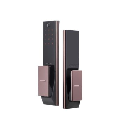 Compatible for Samsung Smart Fingerprint Digital Doorlock SHP-DP738 Security Automatic Electronic Home Lock English Version Password,Card,Key(Coffee Push)