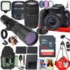 Canon EOS 250D / Rebel SL3 DSLR Camera with EF-S 18-55mm f/4-5.6 IS STM, EF 75-300mm f/4-5.6 III and 500mm f/8 Preset Telephoto Lens + 64 GB Memory + Extra Battery + More (34pc Bundle) (Renewed) view 1