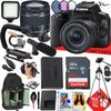 Canon EOS Rebel SL3 DSLR Camera with EF-S 18-55mm f/4-5.6 IS STM Lens + 64 GB Memory + LED Light + Microphone + U-Grip + Filters + More (27pc Bundle) (Renewed)