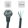 Flat Plug Power Cord 10 ft, Black, 16 Gauge 13 Amp view 2