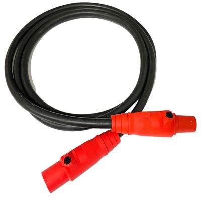 AC DC Wire and Supply Type W 400 AMP CAM-Lock Entertainment Generator Power Cable- RED 12 FT