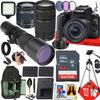 Canon EOS Rebel SL3 DSLR Camera with EF-S 18-55mm f/4-5.6 IS STM, EF 75-300mm f/4-5.6 III and 500mm f/8 Preset Telephoto Lens + 64 GB Memory + Extra Battery + More (34pc Bundle) (Renewed) view 1