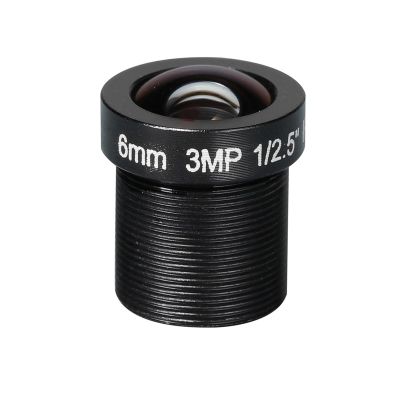 HD CCTV lens 3MP 6MM M12*0.5 Mount 1/2.5 F1.8 53degree for CCTV cameras