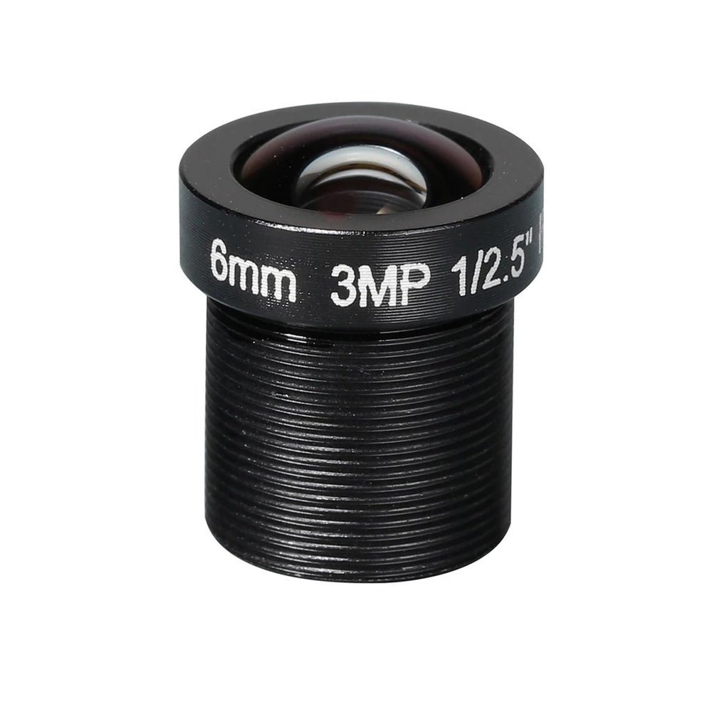 HD CCTV lens 3MP 6MM M12*0.5 Mount 1/2.5 F1.8 53degree for CCTV cameras