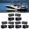 Rockville Bundle: (3) Pair HP65S-8 6.5" Black Marine Box Speakers+Swivel Brackets Bundle with (3) Pair RWBC65S Neoprene Covers (6 Items) view 1