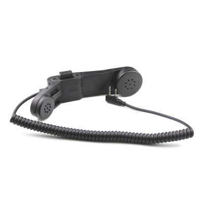Gnamn Walkie Talkie Handphone Handheld Mic Z-TAC Element H250-PTT Communication Station Microphone for UV-5R, Black