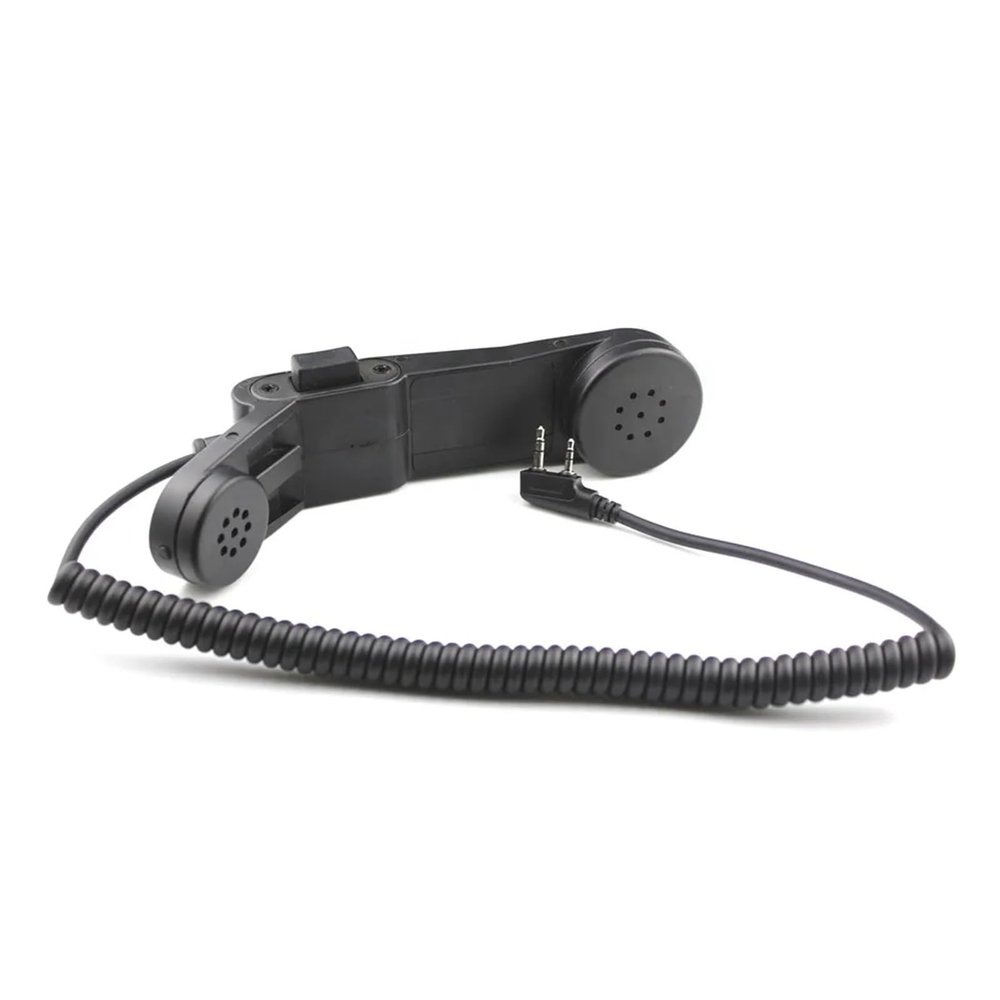 Gnamn Walkie Talkie Handphone Handheld Mic Z-TAC Element H250-PTT Communication Station Microphone for UV-5R, Black