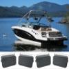 Rockville HP65S-8 Black 6.5" 500W Peak/160W RMS Marine Box Speakers with Swivel Brackets, 8-Ohm, Waterproof ABS Enclosure, for Boats, Yachts, or Outdoor Marine Installations, 4-Piece view 1