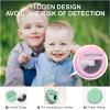 for Apple Airtag Holder for Kids Hidden, Air Tag-2 Pack GPS Tracker Case, Silicone Hidden for AirTag Holder for Kids with Safety Pin, Elderly, Luggage, Backpack, Cloth (Navy+Pink) view 3