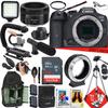 Canon EOS R7 Mirrorless Camera with Canon EF 50mm f/1.8 STM Lens + 64 GB Memory + Video LED Light + Microphone + Mount Adapter for Canon R + More (27pc Bundle) (Renewed) view 1