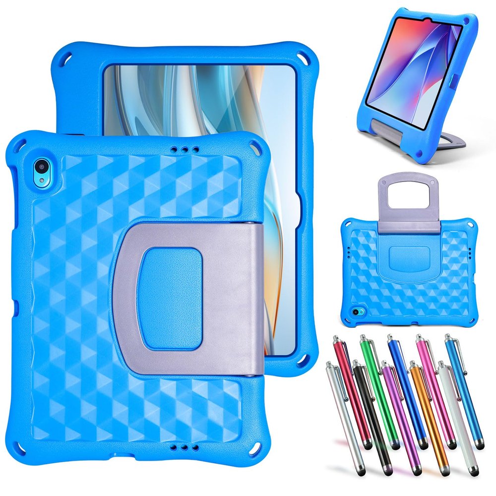 elitegadget Case for Onn 10.1 Inch Tablet (2024 Model) Gen 4 - Shockproof Lightweight Protective EVA Kids Kickstand Cover Case + 1 Stylus (Blue)