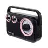 Studebaker SB2003BT Bluetooth Retro Portable AM/FM Radio with AC or Battery Operation (Pink/Black) view 4
