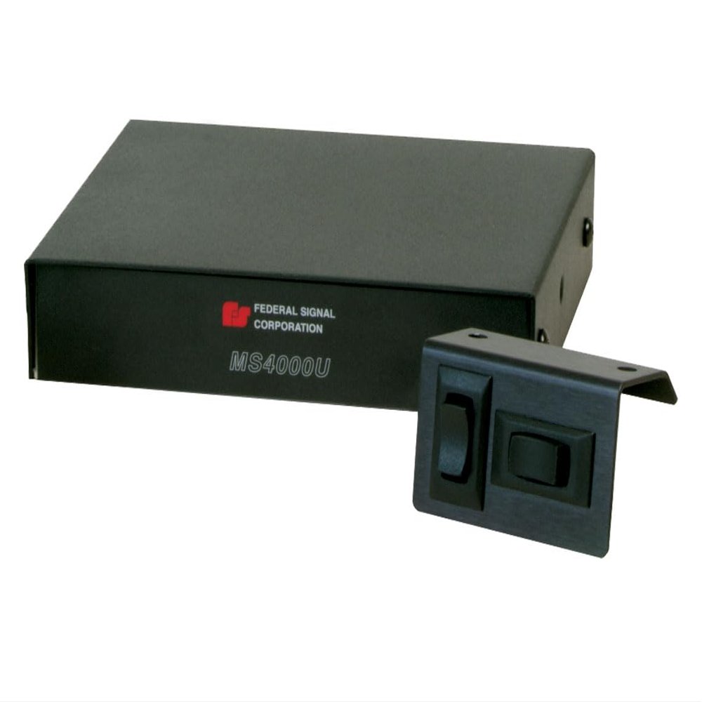 Dataminers 100W electronic undercover mini-siren with remote switches and intersection clearing feature, Green/red, MS400U