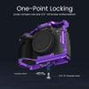 Poyinco Full Camera Stand for Sony Alpha 7R V/Alpha 7 IV / A7R IV/Alpha 7 S III/Alpha 1, Aluminum Camera Stand JN-104Z (Purple) view 3