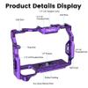 Poyinco Full Camera Stand for Sony Alpha 7R V/Alpha 7 IV / A7R IV/Alpha 7 S III/Alpha 1, Aluminum Camera Stand JN-104Z (Purple) view 4