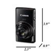 Canon Powershot IXY 650 / ELPH 360 20.2MP Point and Shoot Digital Camera (Black) w/ 6.5 Tripod, Extra Battery, Case and 64 GB Memory (Renewed) view 3