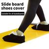 Smallan Slide Board Shoe & Boot Covers for Smooth Gliding (Reusable, Washable) Special Flannel Increase Slip Shoe Covers Compatible with All Fitness/Hockey Slideboards One Size Fits All (Black) view 3