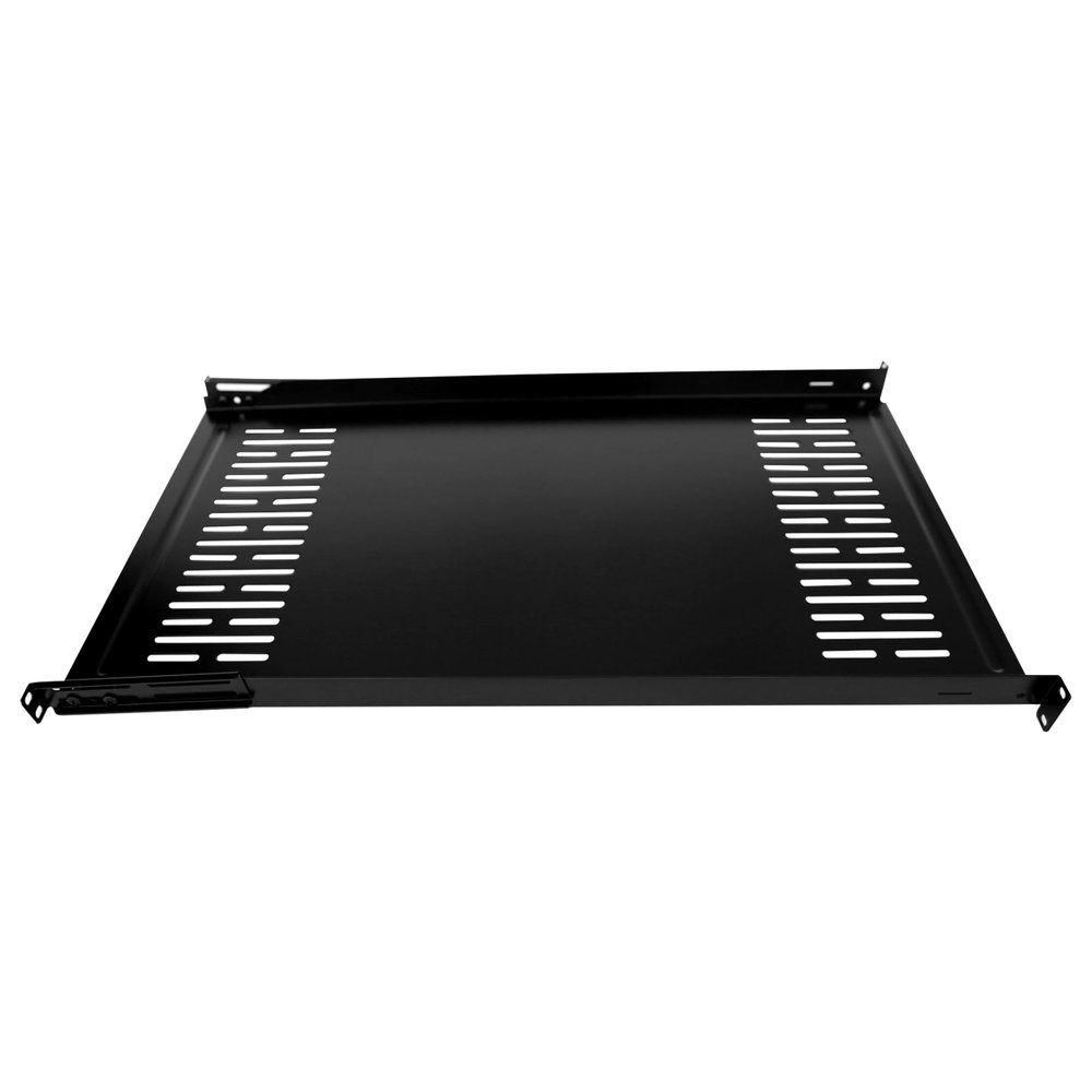 1U Server Rack Shelf 19in Fixed 4-Post Rack Mount Server Shelf Adjustable Mounting Depth 26 to 34in/Cabinet Tray Suitable Network Equipment Rack Cabinet GLOBALRACK (SLF-1U30-34, 1000MM)