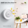 eMylo WiFi Motion Sensor, Smart Motion Detector Sensor for Alarm System Infrared Movement Detector with Smart Siren Alarm Compatible with TUYA/Smart Life (1 Receiver+1 Motion Sensor) view 3