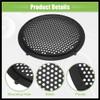 Hihaha Universal 6" Car Speaker Grills Cover Mesh Round 6 Inch Audio Speaker Subwoofer Guard Protector Case with Mounting Screws Iron Black - Pack of 1 Durable Material view 4