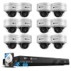 4COVR 16 Channel PoE Security Camera System AI Human/Vehicle Detection, 12Pcs IK10 Vandal-Proof 5MP Wired Commercial Dome IP Camera IP67, 16CH 4K NVR 4TB, Business Surveillance Outdoor, LY54AX5M1612 view 1