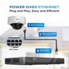 4COVR 16 Channel PoE Security Camera System AI Human/Vehicle Detection, 12Pcs IK10 Vandal-Proof 5MP Wired Commercial Dome IP Camera IP67, 16CH 4K NVR 4TB, Business Surveillance Outdoor, LY54AX5M1612 view 3