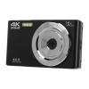 Digital Camera, 44MP 4K, 16X Digital Zoom, 2.8 Inch Screen, Built in Fill Light, USB Data Portable, for Photography Students Adults Beginners, Black view 3
