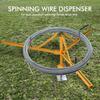 Cable Dispenser, Fence Wire De Adjustable Heavy Duty Fence Wire Dispenser Distributor for High Tension Fence Systems, Floor or Stud Mounted, Fits Coils 18.9in to 41.3inch view 3