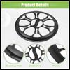 Hihaha Universal 10" Car Speaker Grills Cover Round 10 Inch Audio Speaker Subwoofer Guard Protector Case with Mounting Screws ABS Black - Pack of 1 Durable Material view 4