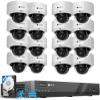 4COVR 16 Channel PoE Security Camera System for Business, 16x 5MP IK10 Vandal-Proof IP67 Dome Commercial IP Camera, Night Vision, 16CH NVR 4TB, AI Human Vehicle Detection, 24/7 Recording, LY54AX5M1616 view 1